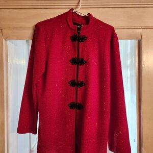 Vintage Sag Harbor Elegant Red Women's Top